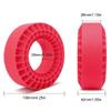 DUHWQ 1.9 Inch Foam Tire Inserts Rubber Tires Compatible with 1/10 Scale Crawler Accessories Compatible(4PCS Green) view 3
