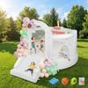 (2026 New) JOYMOR Bounce House for Kids (12FTx10FTx7.2FT) with Slide, Balloons, Spacious Bouncer, White Bounce House for Kids Birthday Party w/Blower 30s Set-up, Portable Bag (Cake) view 1