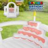 (2026 New) JOYMOR Bounce House for Kids (12FTx10FTx7.2FT) with Slide, Balloons, Spacious Bouncer, White Bounce House for Kids Birthday Party w/Blower 30s Set-up, Portable Bag (Cake) view 2