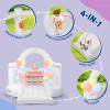 (2026 New) JOYMOR Bounce House for Kids (12FTx10FTx7.2FT) with Slide, Balloons, Spacious Bouncer, White Bounce House for Kids Birthday Party w/Blower 30s Set-up, Portable Bag (Cake) view 3
