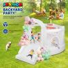 (2026 New) JOYMOR Bounce House for Kids (12FTx10FTx7.2FT) with Slide, Balloons, Spacious Bouncer, White Bounce House for Kids Birthday Party w/Blower 30s Set-up, Portable Bag (Cake) view 4