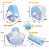 Action Air Kids Play Tent Set with Tunnel and Ball Pit, 5-in-1 Pop Up Playhouse for Toddlers 1-3, Blue view 2