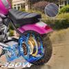 NEECHIPRO 36V 7.5AH Electric Motorcycle for Kids, 350W Strong Motor 14MPH Fast Speed Electric Retro Off-Road Motorcycle, Leather Seat Dirt Bike, LED Lights, Air-Filled Tires, Silver Pink view 4