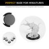 30PCS 60mm/2.36inch Textured Plastic Black Round Miniature Bases, Model Base for Gaming Miniatures or Wargames Table Top Games view 3