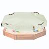 NGB Octagonal Sandbox Cover, 600D Waterproof Oxford Cloth Sandbox Protector with High-Efficiency Windproof Hooks 4, Easy-to-Find Reflective Handles and Fixed Elastic Drawstring (Beige, 85"x78"x9") view 1