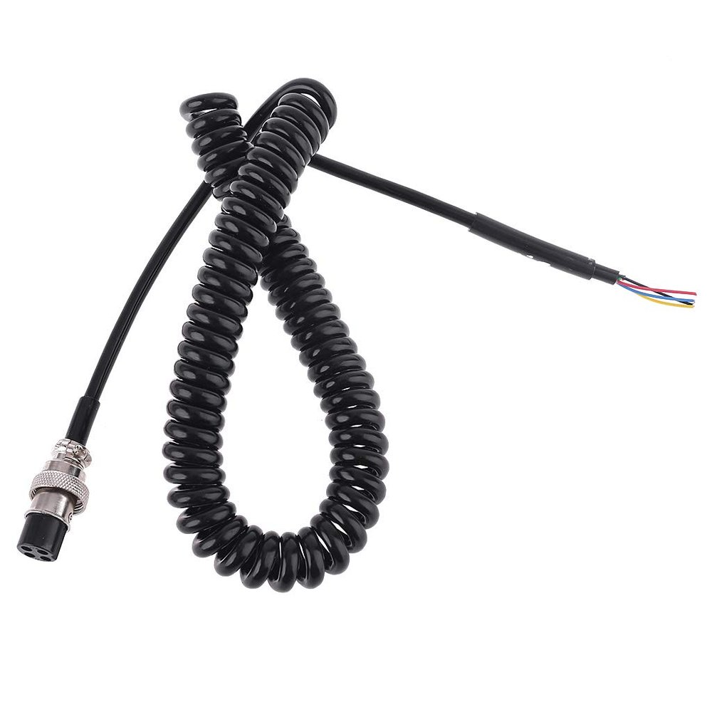 TIANQUXNGI CB Radio Mic Microphone Replacement 4 Pin Cable for PR550 PR3100 PR4000 MRHH100 Car