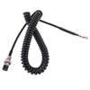 TIANQUXNGI CB Radio Mic Microphone Replacement 4 Pin Cable for PR550 PR3100 PR4000 MRHH100 Car view 1
