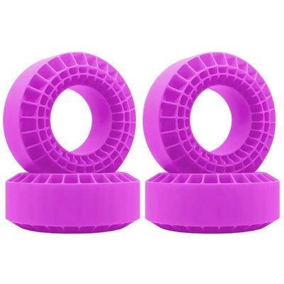 DUHWQ 1.9 Foam Inserts Compatible with Rubber Tires Compatible with 1/10 Crawler Wheel Accessories(4PCS Purple)