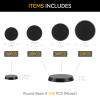 100PCS 25mm 28.5mm 32mm 40mm Mix Black Round Miniature Bases, Model Base for Gaming Miniatures or Wargames Table Top Games view 2