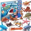 12Pack Ocean Animal Toy for Kid with Sound Book(On/Off), Gift Box, Realistic Sea Creature Figure, Educational Plastic Under the Sea life for Toddler, Birthday Party Favor, Water Table Toy for Boy Girl view 1