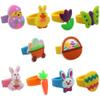 Wiywef 20pcs Rabbit Rings Toys Kids Rings Toy Easter Egg Stuffers Bunny Toys for Rabbits Girls' Jewelry Ring Jewelry for Kids Child view 2