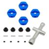 12mm Hex Drive Hub Adapter Compatible with Compatible RC Model Cars with Aluminum Construction view 1
