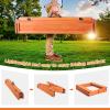 Agitree Outdoor Wooden Sandbox, Portable Sandbox, Folding Sand Table - No Assembly Required, Unbox and Use, Includes Scratch-Resistant Base Liner, Children's Outdoor Toy, Suitable for Backyard Gardens view 2