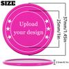 200-1000 Custom Poker Chips, Custom Drink Tokens Personalized Own Logo, Image and Text, Double Sided Full Color Printing Custom Drink Chips for Bar, Business Cards and Promotions (Rose Red) view 2