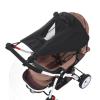1PCS bidirectional Baby Stroller Sunshade Accessories, Sunshade and UV Protection, Sunshade Cover, Rainproof Canopy, Universal (Black) view 1