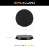100PCS 40mm/1.57inch Textured Plastic Black Round Miniature Bases, Model Base for Gaming Miniatures or Wargames Table Top Games view 2