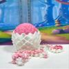 3D Printed Dragon with Dragon Egg, 12 Inches White and Pink Mushroom Fidget Dragon Toy, Fidget ADHD Autism Toy, Executive Desk Toy D076-WPE view 2