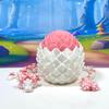 3D Printed Dragon with Dragon Egg, 12 Inches White and Pink Mushroom Fidget Dragon Toy, Fidget ADHD Autism Toy, Executive Desk Toy D076-WPE view 3