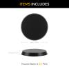 60PCS 50mm/1.97inch Textured Plastic Black Round Miniature Bases, Model Base for Gaming Miniatures or Wargames Table Top Games view 2