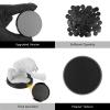 60PCS 50mm/1.97inch Textured Plastic Black Round Miniature Bases, Model Base for Gaming Miniatures or Wargames Table Top Games view 4