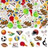 300Pcs Sports Foam Stickers, Self-Adhesive Sport Balls Stickers Basketball Football Baseball Soccer Decals Sticker Decorations for Home Office School Classroom DIY Art Craft Party Supplies view 1
