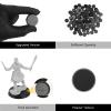 100PCS 25mm/0.98inch Textured Plastic Black Round Miniature Bases, Model Base for Gaming Miniatures or Wargames Table Top Games view 4