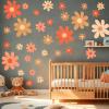 12 Pcs Large Flower Wall Decals Peel and Stick, Floral Stickers for Toddler Girls Room, Bedroom, Nursery, Baby Living Room, Home Daisy Dcor view 1