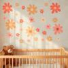 12 Pcs Large Flower Wall Decals Peel and Stick, Floral Stickers for Toddler Girls Room, Bedroom, Nursery, Baby Living Room, Home Daisy Dcor view 4