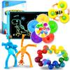 Sensory Travel Toys for Toddlers Kids Autism 6PC Airplane Car Travel Activities Toy Road Trip Essential Autistic ADHD Fidget Classroom Must Have Easter Basket Stuffers for Kid 3 4 5 6 7 8 view 1