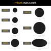 100PCS Mix Black Miniature Bases with 7 Different Sizes, Model Base Wargame Accessories for Gaming Miniatures or Wargames Table Top Games view 2