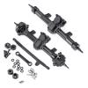 1/24th Aluminum Front Rear Axles Set with Steering Links Upgrade for AXIAL SCX24 Gladiator Deadbolt Bronco JLU C10 RC Crawler Car (Front&Rear Axles) view 2