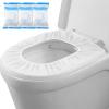 20 Pack Disposable Toilet Seat Cover Waterproof Non-Woven Fabric, Disposable Toilet Seat Covers for Travel, Disposable Seat Covers for Outing Hotel Hospital Public Toilet (Single Layer White) view 1