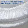 20 Pack Disposable Toilet Seat Cover Waterproof Non-Woven Fabric, Disposable Toilet Seat Covers for Travel, Disposable Seat Covers for Outing Hotel Hospital Public Toilet (Single Layer White) view 3