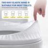 20 Pack Disposable Toilet Seat Cover Waterproof Non-Woven Fabric, Disposable Toilet Seat Covers for Travel, Disposable Seat Covers for Outing Hotel Hospital Public Toilet (Single Layer White) view 4