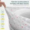20 Pack Disposable Toilet Seat Cover Waterproof Non-Woven Fabric, Disposable Toilet Seat Covers for Travel, Disposable Seat Covers for Outing Hotel Hospital Public Toilet (Double Layer White) view 4