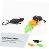 18pcs Simulation Mouse Halloween Decorations Inflatables Halloween Gnome Rats Halloween Decorations Mini Halloween Figurines Prefilled Witch Cauldrons Prank Mouse Soft Rubber view 4