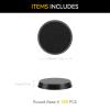 100PCS 28.5mm/1.12inch Textured Plastic Black Round Miniature Bases, Model Base for Gaming Miniatures or Wargames Table Top Games view 2