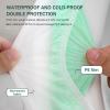20 Pack Disposable Toilet Seat Cover Waterproof Non-Woven Fabric, Disposable Toilet Seat Covers for Travel, Disposable Seat Covers for Outing Hotel Hospital Public Toilet (Double Layer Green) view 2
