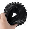 4Pack JGGZONE 2.2" Rubber Tires RC 2.2inch Mud Crawler Tires OD 130mm with Foam Inserts Compatible with Axial SCX10 90047 D90 D110 Tamiya CC01 TRX4 Gen8 1/10 RC Crawler Beadlock view 4