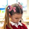 JOYFUNFABU 2PCS 3'' Small Red Gingham Hair Bows for Girls, Cute Plaid Clips view 4