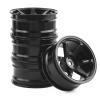 4pcs 52mm 1/10 RC On-Road Drift Racing Car Metal Wheel Rim Wheel Hubs TE37 for Tam-iya for Kyosho for HSP for HPI for Trxs for RedCat replacement part(Black) view 1