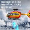captainrc C190 H145 RC Helicopter 1:30 2.4G 6CH Single Rotor Helicopter with 6-axis Gyroscope and Dual Brushless Motors,Adult Remote Controlled Airplane Model (Yellow) view 3