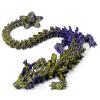 3D Printed Cherry Blossom Crystal Dragon, 11.8 Inch Articulated & Magical Movable Dragon Model - Perfect for Display, Collection, and Unique Gift, Home Office Executive Desk Decor view 1