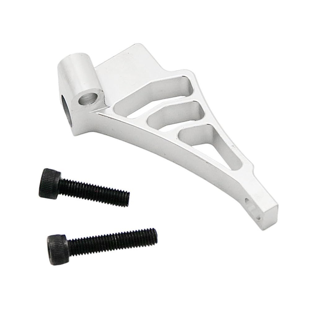 FLMLF CNC Metal Engine Reinforcement Frame for 1/5 HPI Rofun BAHA Rovan Kingmotor Baja 5b 5t 5sc Ss Rc Car Racing Parts (Silver)