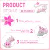 3D Printed Cherry Blossom Crystal Dragon, Articulated & Magical Movable Dragon Model - Perfect for Display, Collection, and Unique Gift, Home Office Executive Desk Decor (Noctilucent Pink, 1PCS) view 4