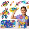 Clixo Rainbow Max 54 Piece Pack - Flexible, Durable, Imagination-Boosting Magnetic Building Toy- Modern, Modular Designs for Hours of STEM Play. A Multi-Sensory Magnet Toy, Travel Friendly. Ages 4-99 view 1