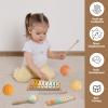 Baby Toys 6-12 Months Montessori Toys for Babies 6-12-18 Months,Wooden Stacking Building Blocks,Infant Teething Toys Sensory Balls,Xylophone Musical Toy,Birthday Gift for Toddlers 1+ Year Old (EU) view 2