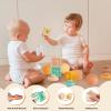 Baby Toys 6-12 Months Montessori Toys for Babies 6-12-18 Months,Wooden Stacking Building Blocks,Infant Teething Toys Sensory Balls,Xylophone Musical Toy,Birthday Gift for Toddlers 1+ Year Old (EU) view 3