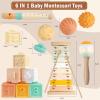Baby Toys 6-12 Months Montessori Toys for Babies 6-12-18 Months,Wooden Stacking Building Blocks,Infant Teething Toys Sensory Balls,Xylophone Musical Toy,Birthday Gift for Toddlers 1+ Year Old (EU) view 4