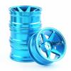4pcs 52mm 1/10 RC On-Road Drift Racing Car Metal Wheel Rim Wheel Hubs TE37 for Tam-iya for Kyosho for HSP for HPI for Trxs for RedCat replacement part(Blue) view 1